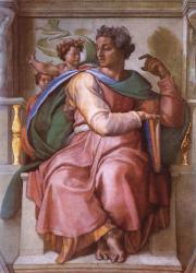 Michelangelo Bounarotti: Ésaiás próféta (1508-12) Sixtus kápolna - Róma